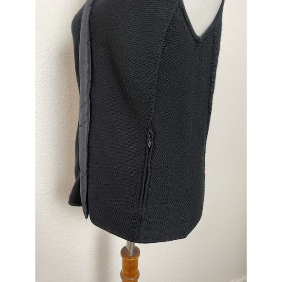 Eileen Fisher Vest Zip Front Stretch Knit High Neck Wool Nylon - Picture 5 of 10